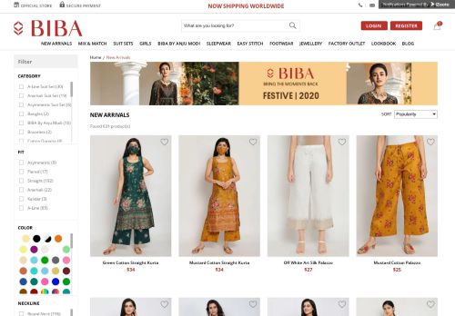 
                            7. New Arrival Collection - Latest Ethnic Wear for Women Online - Biba