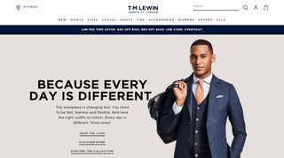 
                            2. New Arrivals | Spring Collection: Italian style suits, ties, shirts | T.M.Lewin