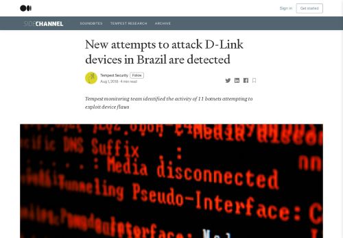 
                            12. New attempts to attack D-Link devices in Brazil are detected