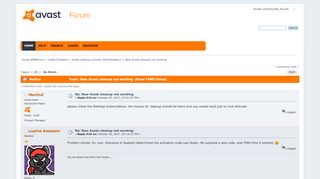 
                            1. New Avast cleanup not working - Avast WEBforum