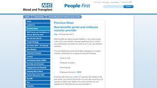 
                            8. New benefits portal and childcare voucher provider - ...