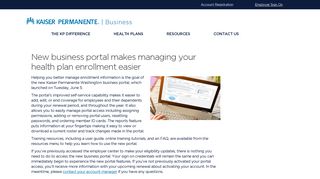 
                            12. New business portal makes managing your health plan enrollment ...
