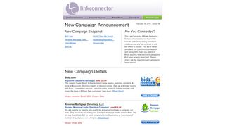 
                            13. New Campaign Announcement - LinkConnector