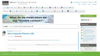 
                            2. New Capacity Planner URL |VMware Communities