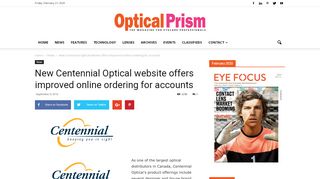 
                            2. New Centennial Optical website offers improved online ordering for ...