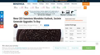 
                            12. New CEO Sweetens Mondelez (NASDAQ:MDLZ) Outlook, Societe ...