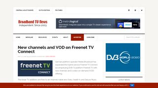 
                            5. New channels and VOD on Freenet TV Connect - Broadband TV News