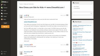 
                            6. New Chess.com Site for Kids => www.ChessKid.com ! - Chess Forums ...