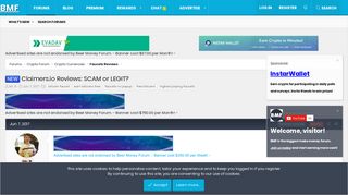 
                            9. NEW - Claimers.io Reviews: SCAM or LEGIT? | BeerMoneyForum.com ...