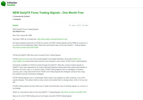 
                            10. NEW DailyFX Forex Trading Signals - One Month Free - Analysts ...