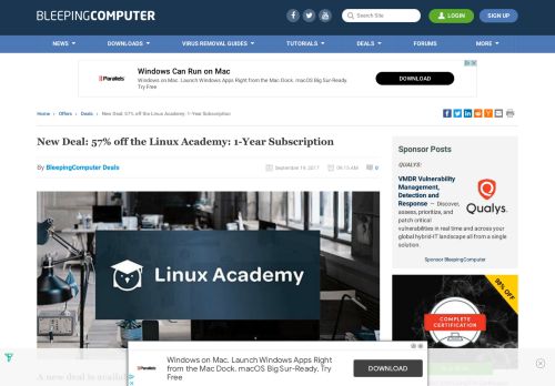 
                            11. New Deal: 57% off the Linux Academy: 1-Year Subscription