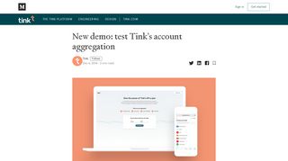 
                            11. New demo: test Tink's account aggregation – Tink – Medium