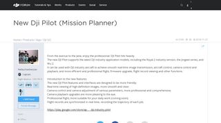 
                            5. New Dji Pilot (Mission Planner) | DJI FORUM