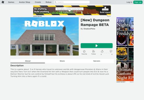 
                            13. [New] Dungeon Rampage BETA - Roblox