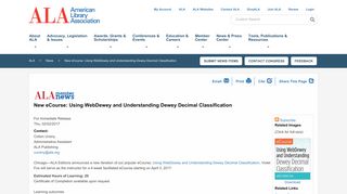 
                            7. New eCourse: Using WebDewey and Understanding Dewey Decimal ...