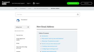 
                            7. New Email Address | Thunderbird Help - Mozilla Support