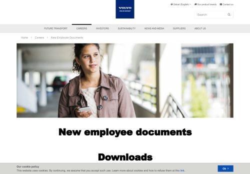 
                            13. New Employee Documents| Volvo Group