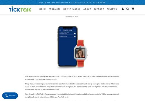 
                            8. New FaceTalk Features - My TickTalk