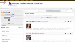 
                            10. New female members on www.flirtbox.com