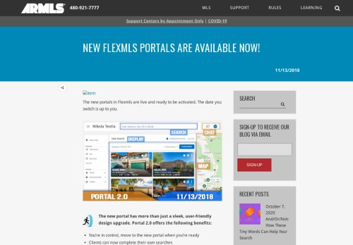 
                            10. New Flexmls Portals are Available Now! - ARMLS