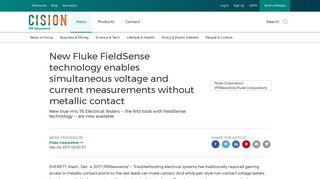 
                            7. New Fluke FieldSense technology enables simultaneous voltage and ...