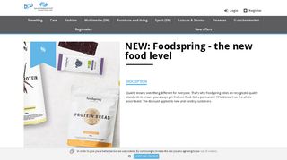 
                            10. NEW: Foodspring - the new food level - Mitarbeitervorteile