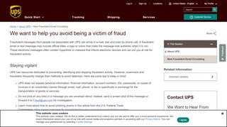 
                            7. New Fraudulent Email Circulating: UPS - United States - UPS.com