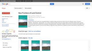 
                            9. New Frontiers of Land Control