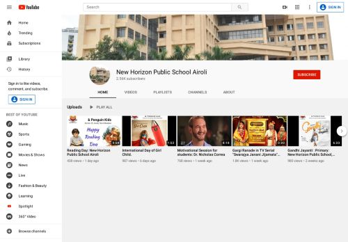 
                            5. New Horizon Public School Airoli - YouTube