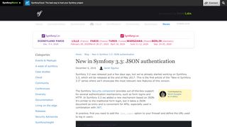 
                            2. New in Symfony 3.3: JSON authentication (Symfony Blog)