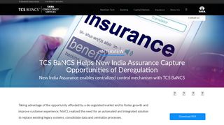 
                            8. New India Assurance - TCS BaNCS