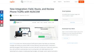 
                            9. New Integration: Field, Route, and Review Phone Traffic with NUACOM