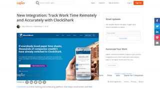
                            12. New Integration: Track Work Time Remotely and Accurately with ...
