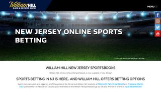 
                            7. New Jersey Sports Betting Online, New Jersey Sportsbook | William Hill