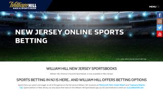
                            12. New Jersey Sports Betting Online, New Jersey ... - William Hill