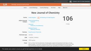 
                            8. New Journal of Chemistry - SCImago