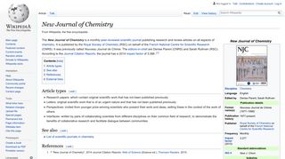 
                            7. New Journal of Chemistry - Wikipedia