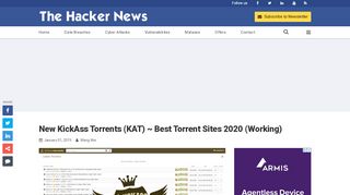 
                            3. New KickAss Torrents (KAT) ~ Best Torrent Sites 2019 (Working)