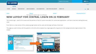 
                            5. New layout for Central Login on 22 February – ICTS - KU Leuven