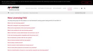 
                            7. New Licensing FAQ - Harris Geospatial Solutions