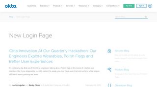 
                            9. New Login Page | Okta