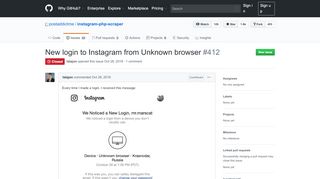 New login to Instagram from Unknown browser · Issue #412 ... - GitHub