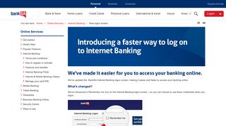 
                            3. New logon screen | BankSA