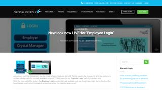 
                            13. New look now LIVE for 'Employee Login' - Crystal Payroll