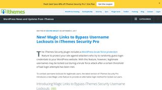 
                            3. New! Magic Links to Bypass Username Lockouts in iThemes Security ...