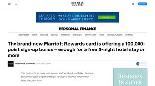 
                            7. New Marriott Rewards card 100k sign-up bonus can cover 5 free ...