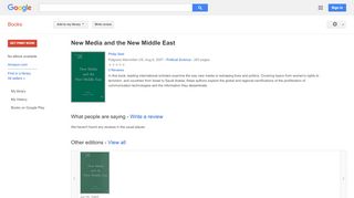 
                            8. New Media and the New Middle East