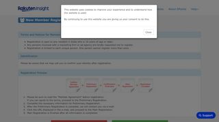 
                            9. New member registration - Rakuten Insight Surveys
