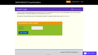 
                            9. NEW_MEXICO - Teacher Login - NEW MEXICO Food Handlers Card