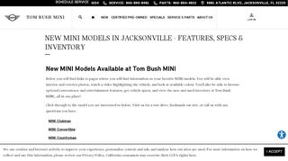 
                            4. New MINI Models in Jacksonville - Features, Specs & Inventory | Tom ...